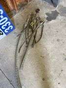 Heavy towing straps and chain. Includes towing couplers.