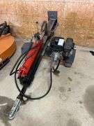 Lifan gas powered hydraulic log splitter. Single axle pull behind type. 389 cc. Manufacturing year approximately 2011. Started right up at inspection.