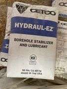 13 each 50 pound bags of Hydraul EZ STABILIZER. Very minor loss. Kept in dry garage. Times your bid.