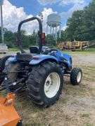 New Holland TC 40 a compact 4 x 4 utility tractor boom series. MFG. 2003–2008 Shibaura 2.0 L four cycle diesel engine. 12 speed synchronize shuttle . Approximately 40 hp engine. 540 independent rear, PTO/2000 mid. PTO. Three point rear hitch. Four-wheel-drive. Serial number G609606.1006 hours on meter. In use to maintain lawn so hours meter may vary. More Photos Coming.