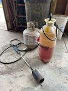Chaplin 3 gallon sprayer and propane torch with tank