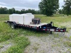 2023 rolls rite model 18KP22TE 22 foot tandem axle 18,000 pound. GVWR equipment trailer. Gravity 17 foot tilt with 5 foot stationary deck section. Wood deck with dovetail. Low profile type trailer. Pintle hitch. Trailer only. VIN number 1R9PT2227PM356069.-$1,000 Credit Card Deposit. Balance by Cash, Certified Check or ACH within 48 hours after sale.-See Documents for Certificate of Origin