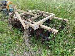 Land pride three point. 6 foot rear notched farm disc. With quick hitch.