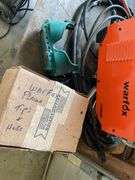 War fox plasma welder CUT50D powered on