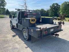 2008 Ford F350 super duty cab. 231,301 miles. Welding truck. 6.8 L Triton V 10 gasoline engine. Manual transmission. Door wheels. Steel flatbed set up for welding rig with toolboxes and vice. Rear hitch. Four-wheel-drive. 13,000 pound GVWR. VIN No. 1FDWF37YXAED29529. Includes Lincoln electric SAE 300 MP welder with accessories and cutting torch/tanks.  -$1,000 Credit Card Deposit. Balance by Cash, Certified Check or ACH within 48 hours after sale. (We drove this approx 5 miles from other site. Ready to work)