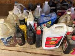 Large lot includes oil, lubricants, and antifreeze