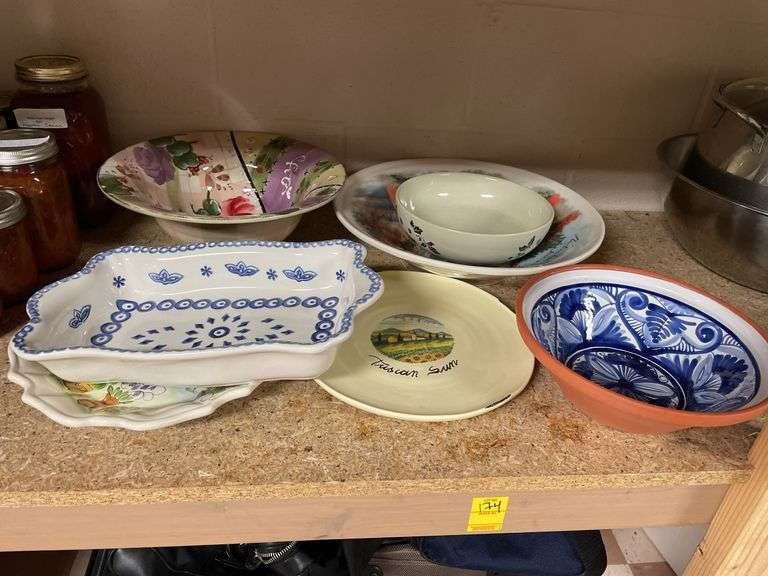 ￼ lot of decorative serving bowls