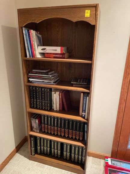 Two book￼￼ shelves, one with drop down and your choice of books. Easy loadout.