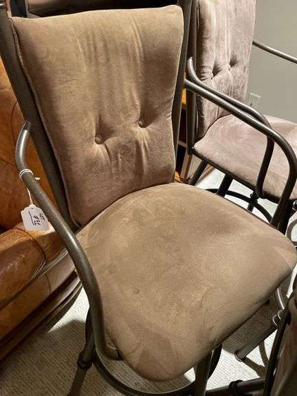 Basement. Five barstools. Cushioned and in good condition. By the piece times bid.