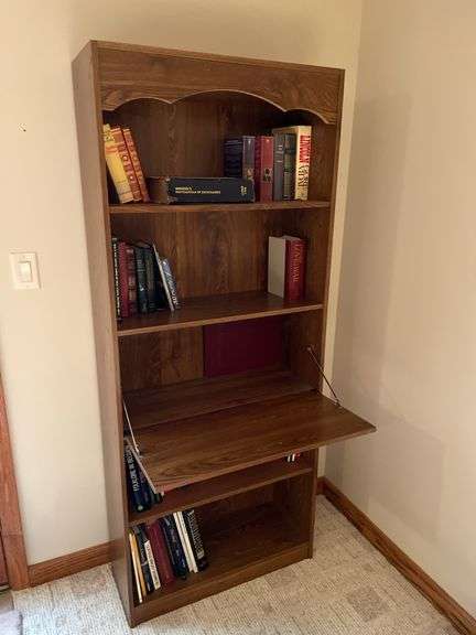 Two book￼￼ shelves, one with drop down and your choice of books. Easy loadout.