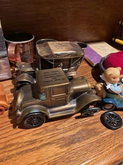 Basement. Lot of toy and collectible cars and miscellaneous.