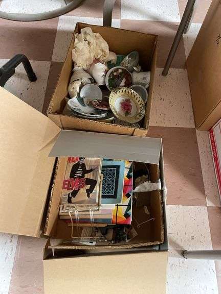 Lot of collectible tea, cups, and vintage items