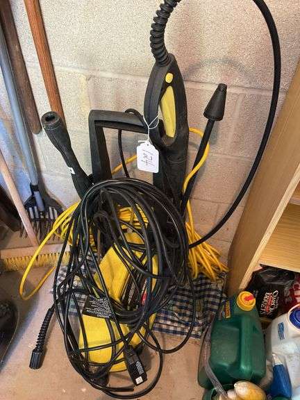 Electric power washer with extension cord