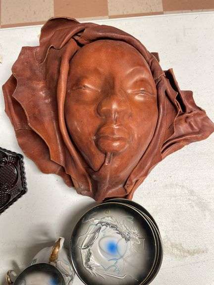 ￼ death masks, tea set, misc