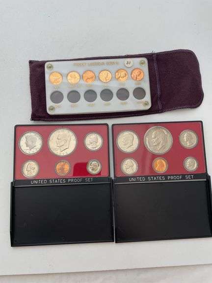 1973, 1975 United States proof sets. Proof Lincoln sense 1959 to 1963.