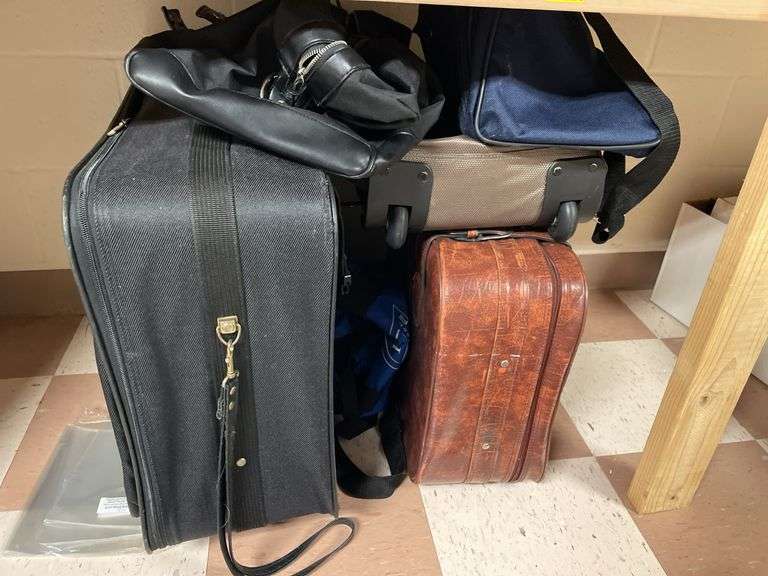 Lot of miscellaneous luggage.