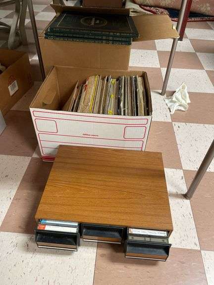 Large lot of albums and cassette tapes.