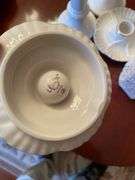 Dining room. Villeroy and Bach and Lennox candleholders.