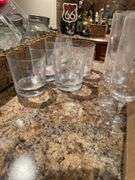 Basement. Wine glasses, high ball glasses, and miscellaneous glassware.