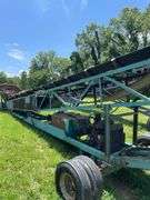 Approximately 80 foot Cumins diesel engine driven wheeled portable aggregate conveyor. Shows 1239 hours on meter. Started at inspection. -$1000 deposit. balance in ACH or certified check within 48 hours of auction close