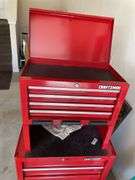 Craftsman rolling tool cabinet with a few miscellaneous tools