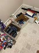 Contents of lower basement closet. Lots of kids toys, DVDs, miscellaneous. Take what you want. Leave the rest.