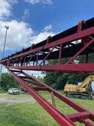 Red 80 foot aggregate conveyor. Non-engine hydraulic powered portable wheeled. -$1000 deposit.  balance in ACH or certified check within 48 hours of auction close