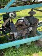 Approximately 80 foot Cumins diesel engine driven wheeled portable aggregate conveyor. Shows 1239 hours on meter. Started at inspection. -$1000 deposit. balance in ACH or certified check within 48 hours of auction close