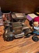 Basement. Lot of toy and collectible cars and miscellaneous.