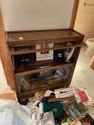 Nice too high barrister style bookcase does not include contents