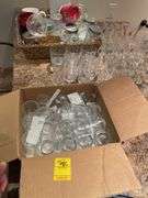 Basement. Wine glasses, high ball glasses, and miscellaneous glassware.