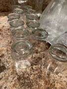 Basement. Decanters cognac glasses miscellaneous.