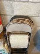 Remaining contents of garden room, not including shelving or wooden ladder. Chemicals, tools, tarps, metal, folding chairs, firewood, kitty pool. Take what you want leave the rest.￼