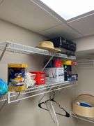 Contents of lower basement closet. Lots of kids toys, DVDs, miscellaneous. Take what you want. Leave the rest.