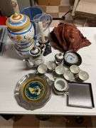 ￼ death masks, tea set, misc