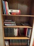 Two book￼￼ shelves, one with drop down and your choice of books. Easy loadout.