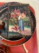 Entryway. Russian themed decor. Featuring Russian doll. Pusunki eggs.. Orthodox style art.