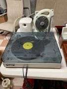Fisher turntable and miscellaneous electronics.