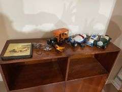 Basement. Lot of collectible cars, and planes.