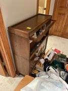 Nice too high barrister style bookcase does not include contents