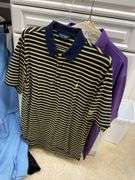Contents of master bedroom closet includes men’s extra large shirts, xl Golf shirts, men’s 38 inch waist, slacks, salmon colored leather coat, sweaters, hats, ties, ladies, shoes, ladies, clothing, size, large, sweaters, some books. Take what you want. Leave the rest.