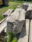 Approximately 84 stackable concrete Bin Blocks. Approximately 6’x2’x2’