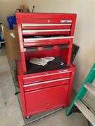 Craftsman rolling tool cabinet with a few miscellaneous tools