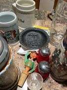 Basement. Steins and miscellaneous barware.