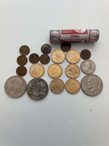 Collection of coins featuring Westword Journey nickel series 2006