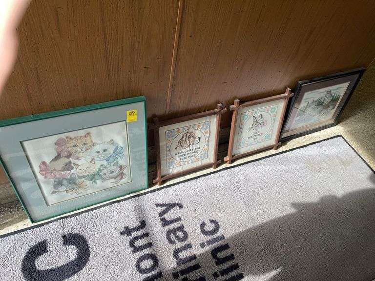 4 vintage macramé pieces