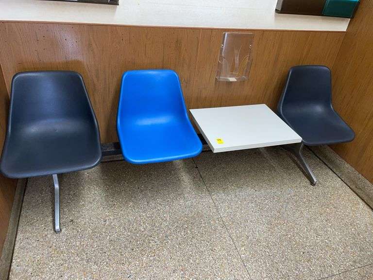 Retro waiting room seating unit.