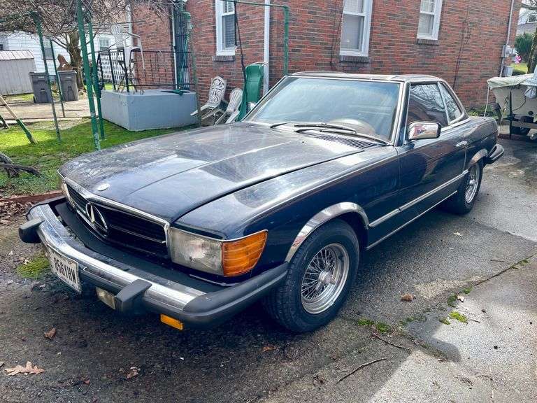 Bidding Closed! Online Vehicle Auction: 1979 Mercedes Benz 450 SL & Fisher 16' Dominator- Youngstown, OH