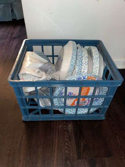 Den. Dixie ultra deep dishes. Bowls. A total of seven brand new packages. Including new disposable table cover covers in the milk carton it comes in.