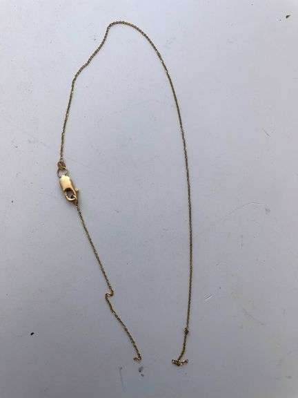 Necklace with clasp. Marked 585. 2.6 g.